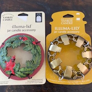 Two Yankee Candle Lid Toppers